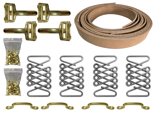 Leather Hood Strap Brass Kit (Choice of Color)