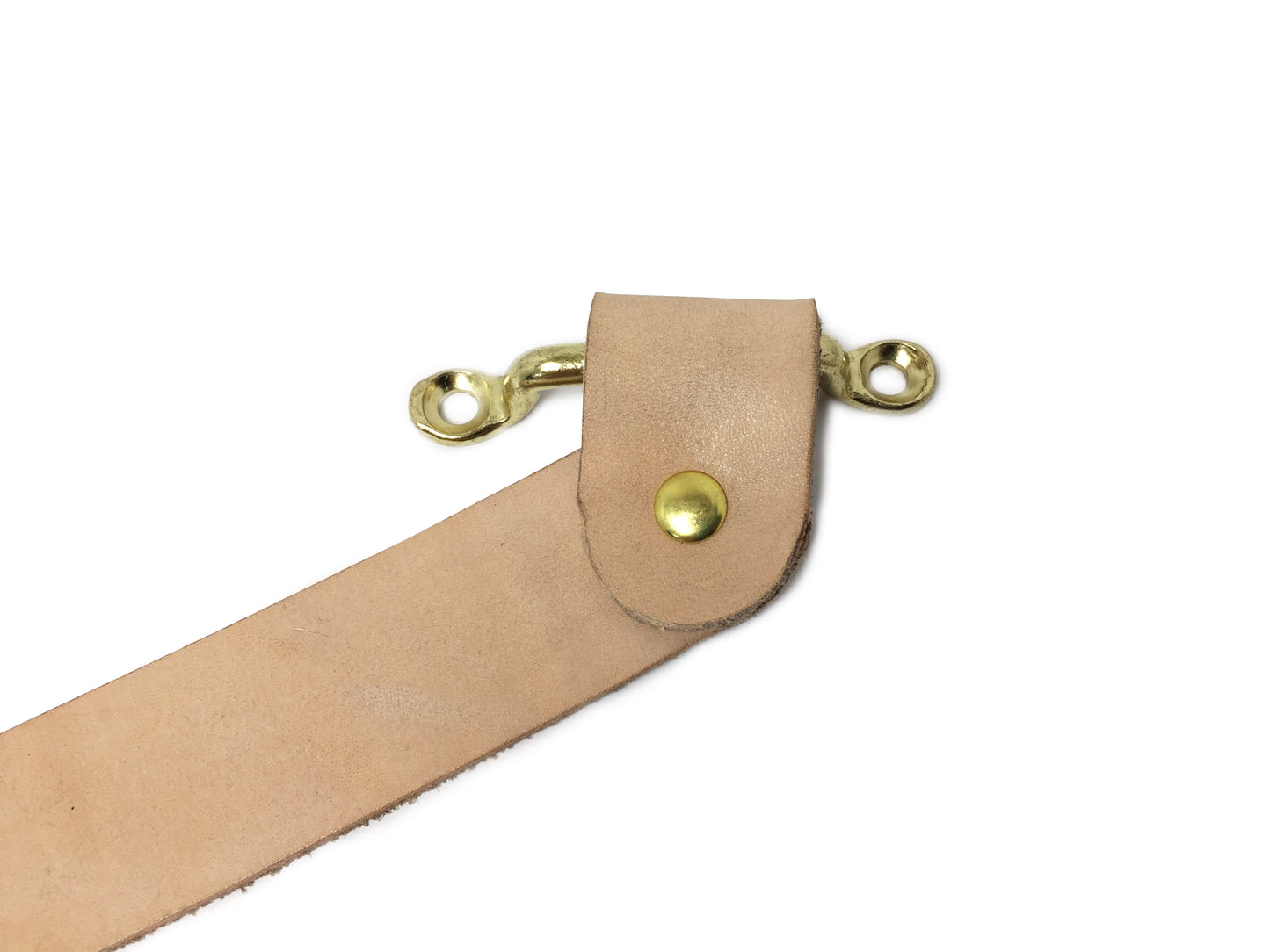 Leather "Y" Hood Strap Brass Kit (Choice of Color)