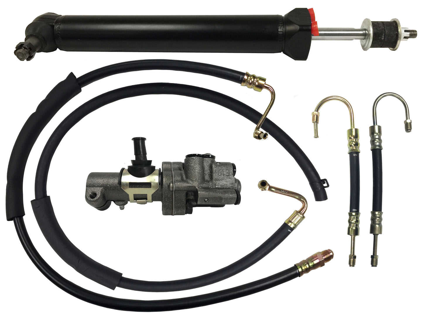 1960 - 1964 Chevy Full Size Power Steering Cylinder, Valve & Hose Kit