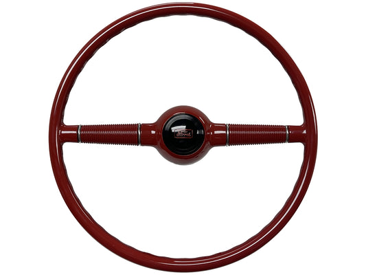 16" Forty Red Steering Wheel with Ford Horn Cap