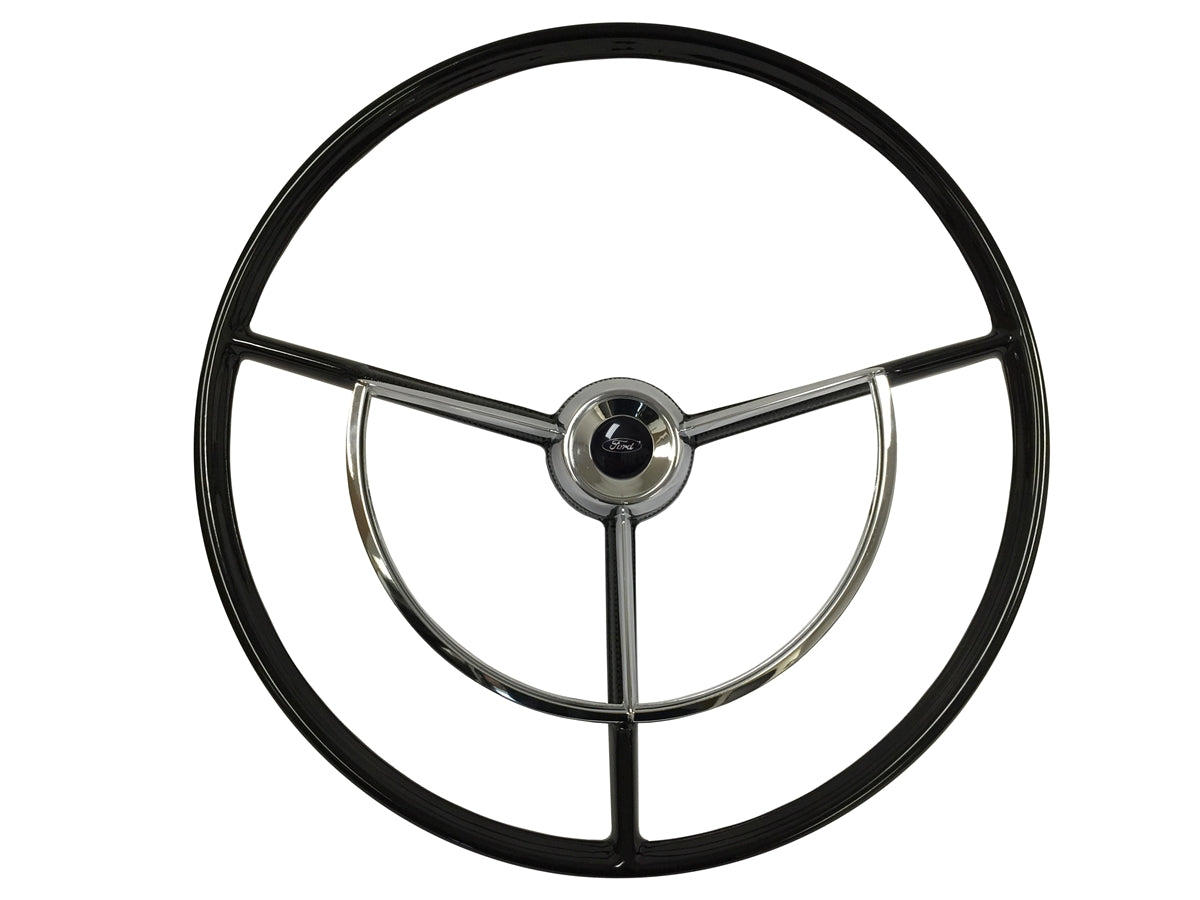 1960-71 Ford Falcon/Truck 17" Reproduction Steering Wheel Kit, Ford Oval Emblem