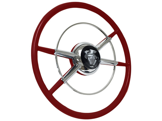 16" Crestliner Red Steering Wheel Mercury Kit