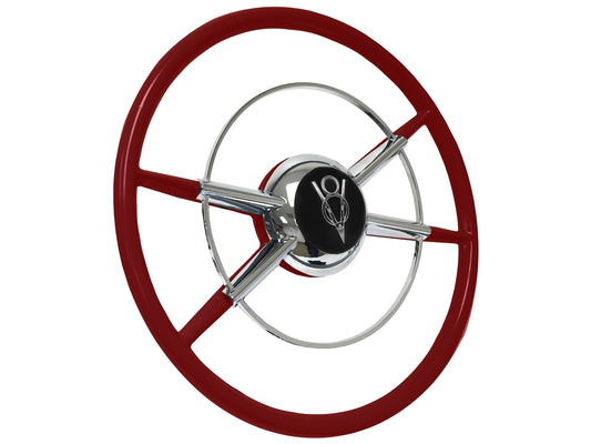 16" Crestliner Red Steering Wheel V8 Kit