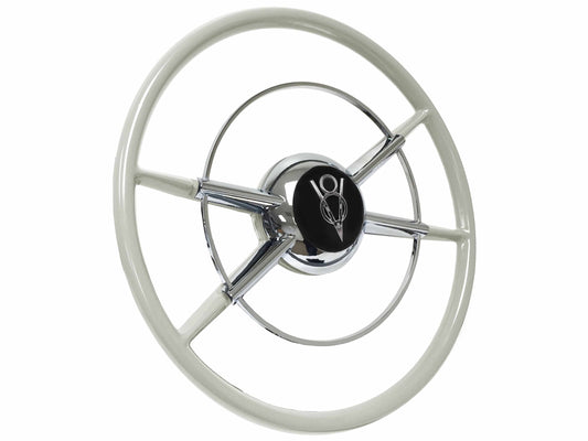 16" Crestliner Ivory Steering Wheel V8 Kit