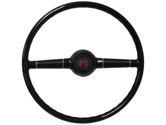 16" Forty Black Steering Wheel Kit with Ford Horn Cap