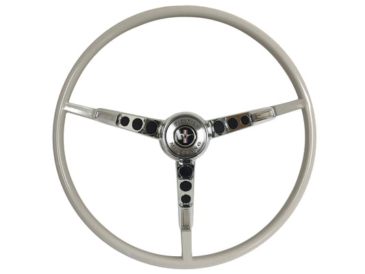 1964 1/2 Ford Mustang White 16" Steering Wheel Kit