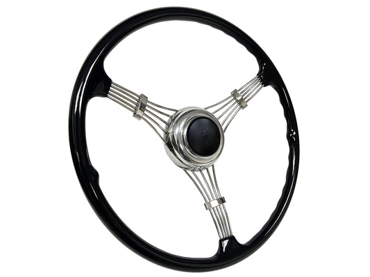 '39 Banjo Steering Wheel Kit with Embossed V8 Horn Button