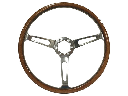 Classic Deluxe Wood Grip Steering Wheel