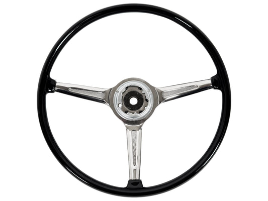 356 Porsche Style Reproduction Polished Steering Wheel