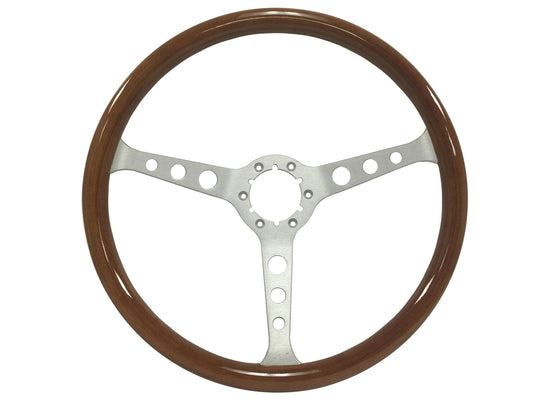 Classic Walnut Finish Steering Wheel